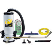 ProTeam® QuietPro BP HEPA Backpack Vac w/14" Floor Tool & Telescoping Wand Kit