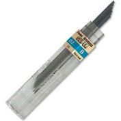 Pentel® Super Hi-Polymer Lead Refill, B Leads, 0.7mm, Medium, Black, 12/Tube