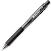 Pentel® Wow! Ballpoint Retractable Pen, Rubber Grip, Medium, Black Ink, Dozen