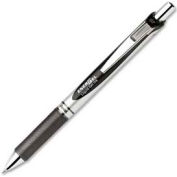 Pentel® EnerGel Liquid Retractable Gel Ink Pen, Metal Tip, Refillable, 0.7mm, Black Ink