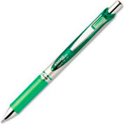 Pentel® EnerGel Liquid Retractable Gel Ink Pen, Metal Tip, Refillable, 0.7mm, Green Ink