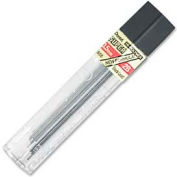 Pentel® Super Hi-Polymer Lead Refill, Fine, 2B Leads, 0.5mm, Black, 12/Tube