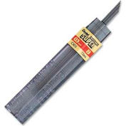 Pentel® Super Hi-Polymer Lead Refill, Fine, B Leads, 0.5mm, Black, 12/Tube