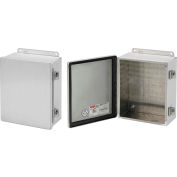 Hoffman A1412CHAL, Junction Box, Type 12, Hinged Cover, 14.00x12.00x6.00