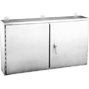 Hoffman A426012WFSSALP, Continuous Hinge, 2 Dr W/3-Point Ltch, Type 12, 42.00x60.00x12.00in