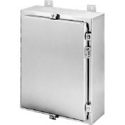 Hoffman A60H3612SSLP, Continuous Hinge W/Clamps, Type 4X, 60.00x36.00x12.00in, SS Type 304