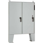 Hoffman A72X6118LPFTCG, 2 Door W/Floor Stands Disc. Encl, 72.12X61.75X18.12, Gray