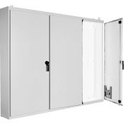 Hoffman A86M3E20, Free Stand, 3 Door Encl 86.12X112.00X20.12, Steel/Paint