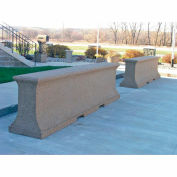 Petersen Manufacturing Concrete Pedestrian And Traffic Barrier, 34" H x 96" L x 24" W, CG96SE Sand
