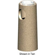 Petersen Concrete Round Cigarette Receptacle w/Aluminum Lid - 12" Dia. Gray - CSR-T-30