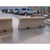 Petersen Manufacturing Concrete Pedestrian And Traffic Barrier, 34" H x 96" L x 24" W, Type 2 Sand