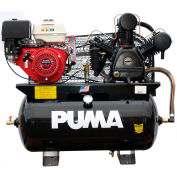 Puma TUK-13030HGE, 13HP, Stationary Gas Compressor, 30 Gal, 175 PSI, 24 CFM, Honda,  Electric/Recoil
