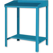 Global Industrial&#153; Shop Desk, Sloped Surface W/ Lip, 36&quot;W x 30&quot;D, Blue