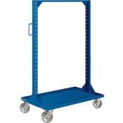 Global Industrial™ Portable Bin & Shelf Cart W/ Phenolic Casters, 36"L x 24"W x 61"H, Black