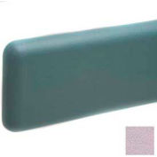Wall Guard W/Rounded Top & Bottom Edges, Plastic Clip Retainer System, 6&quot;H x 12'L, Lavender Heather