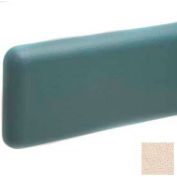 Wall Guard W/Rounded Top & Bottom Edges, W/Rec. Plastic Clip Retainer System, 6&quot;H x 12'L, Chablis