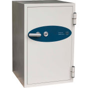 Phoenix Safe Datacare 1.5-Hour Key Lock Fire & Water Resistant Media Safe 1.22 cu ft, Off-White