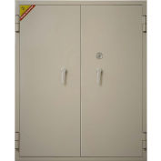 Phoneix Safe Fire & Water Resistant Storage Cabinet, 36"Wx20-1/4"Dx44"H, Putty, Assembled