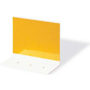 Plastic Concrete Barrier Mount Reflector, 3" X 4", 2-Sided, Yellow - Pkg Qty 200