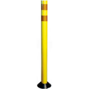 DP200 36" Round Traffic Channelizer Post, Yellow