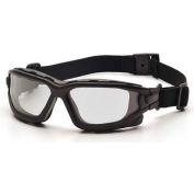 I-Force™ Eyewear Clear Anti-Fog Lens , Black Temples/Strap - Pkg Qty 12