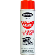 Sprayway® Crazy Clean All Purpose Cleaner, 20 oz. Aerosol Spray - SW031 - Pkg Qty 12