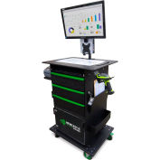 Newcastle Systems QC1010 QC Series Mobile Powered Workstation, Standard Power Package, 100AH Battery