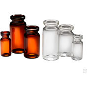 Qorpak&#174; 14.75 x 32mm Amber Borosilicate Crimp Neck Serum Vial with 13mm Neck Finish, 4950PK