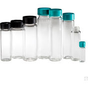 Qorpak GLC-05027 Pre-Cleaned Clean Glass Screw Thread Sample Vials, 2 dram (7.5ml), Case of 144