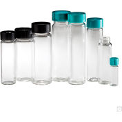 Qorpak GLC-05185 Pre-Cleaned Clean Glass Screw Thread Sample Vials, 1 dram (4ml), Case of 144