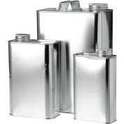 Qorpak 280593 1 Gal. Metal Oblong F-Style Can With 1-3/4" Delta Cap & Innerseal, With Handle, 6/Case