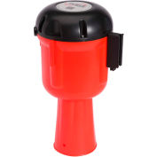 ConePro 600 Orange Traffic Cone Mount Retracting Belt Barrier, 30' Orange Belt