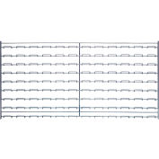 Quantum Chrome Wire Louvered Panel WLP-1836C 36"W x 18"H, 175 Capacity Lbs.