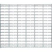 Quantum Chrome Wire Louvered Panel WLP-3036C 36"W x 30"H, 175 Capacity Lbs.