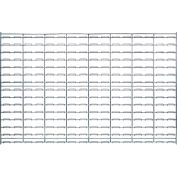 Quantum Chrome Wire Louvered Panel WLP-3048C 48"W x 30"H, 175 Capacity Lbs.
