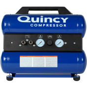 Quincy TTD GM185 Portable Electric Compressor, 2 HP, 4 Gallon, Twin Stack, 4 CFM