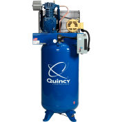 Quincy QT Pro Two-Stage Air Compressor, 5 HP, 80 Gallon, Vertical, 200V-3-Phase