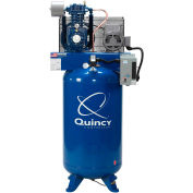 Quincy QT Pro Two-Stage Air Compressor, 5 HP, 80 Gallon, Vertical, 230V-1-Phase