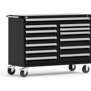 Global Industrial 26-3/8 x 18-1/8 x 37-13/16 7 Drawer Black Roller Tool Cabinet