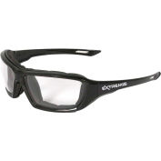 Radians® XT1-11 Extremis™ Foam Lined Frame Safety Glasses, Clear A/F Lens, Black Frame