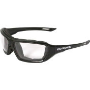 Radians® XT1-11 Extremis Foam Lined Frame Safety Glasses, Clear A/F Lens, Black Frame