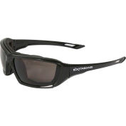 Radians® XT1-21 Extremis Foam Lined Frame Safety Glasses, Smoke A/F Lens, Black Frame