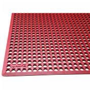 Rhino Mats K-Series Comfort Tract Anti Fatigue Yellow Mat 1/2" Thick 3' x 5' Red