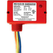 RIB® Enclosed Relay RIB2402D-RD, 10A, DPDT, 24VAC/DC/208-277VAC, Red Housing