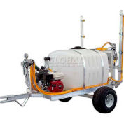 100 Gallon 2-Wheel Trailer Sprayer, 5.5Hp / GE85 Pump, 50' of 3/8" Hose, 12' Boom