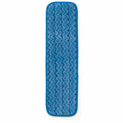 Rubbermaid® HYGEN 18" Microfiber Damp Room Mop - Blue - Pkg Qty 12