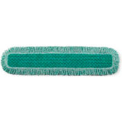 Rubbermaid® HYGEN 36" Microfiber Dust Mop Head W/ Fringe, Green 1 Mop/Pack - RCPQ438