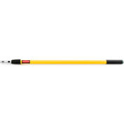 Rubbermaid® HYGEN 48"-72" Quick-Connect Aluminum Extension Handle, Yellow/Black - RCPQ755 - Pkg Qty 6
