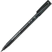 Staedtler® Lumocolor Permanent Universal Pen, Super Fine, Black Ink, 10/Box