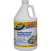 Zep® Commercial Antibacterial Disinfectant Cleaner W/ Lemon - 1 Gallon, 4 Bt/Case - ZUBAC128
